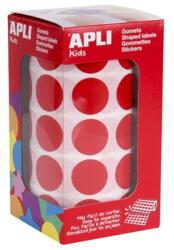 APLI Etikett, 20mm kör, kézzel írható, tekercsben, színes, APLI, piros 1700 etikett/csomag (04861) - tonerpiac