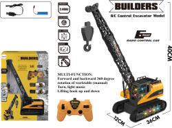 Mamido Távirányítós daru Builders RC 2, 4 Ghz, 1: 12, 6CH (MT1296) - mamido