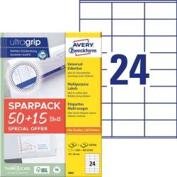 Avery-Zweckform Etikett, univerzális, 70x36 mm, AVERY ZWECKFORM, Sparpack 1560 etikett/csomag (6602) - kellekanyagonline