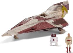 Jazwares Star Wars, Csillagok háborúja Jedi Starfighter, Obi-Wan Kenobi és R4-P17 figurával (SWJ0014)