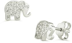  14 karátos fehérarany elefánt fülbevaló (AU13257) AU13257