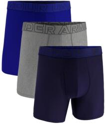 Under Armour Boxeri sport bărbați Under Armour Performance Tech Mesh 6in Boxerjock 3P - black/grey/blue (1383884-410)