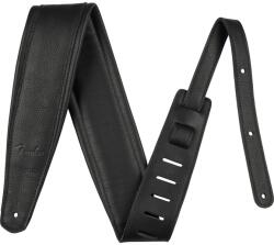 Fender 990622106 - 3.5" Premium Leather Strap, Black - FEN2393