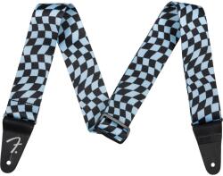 Fender 990637262 - Wavy Checkerboard Polyester Strap, Blue - FEN2397