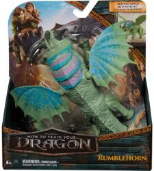 Spin Master How to Train Your Dragon - Figurina Rumblehorn bazată pe filmul "How To Train Your Dragon 2025", Verde, 4 ani+ (20153911) Figurina