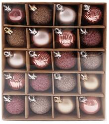  Barna-rózsaszín gömbök