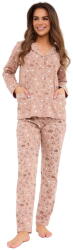 Cornette Pijama de damă cu nasturi CORNETTE 482/434 SMILE 4 bej: XL (32770 XL)