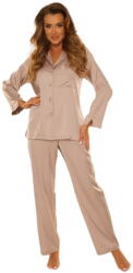 De Lafense Pijama de damă cu nasturi DE LAFENSE 883 CORDELIA cappuccino: L (32809 L)