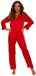 De Lafense Pijama de damă cu nasturi DE LAFENSE 883 CORDELIA roșu: XL (32811 XL)