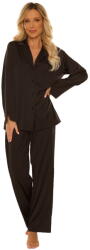 De Lafense Pijama de damă cu nasturi DE LAFENSE 883 CORDELIA negru: XXL (32810 XXL)