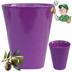 Eko-ceramika Elegant Védőburkolat 14x17CM Kerámia Orchidea Kúp Lila (226-021)