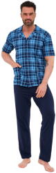 Cornette Pijama bărbătească cu nasturi CORNETTE 318/58 blugi: 5XL (32794 5XL)