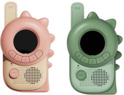 The Zoofamily Gyermek rádiók Dinosaurus rózsaszín és Dinosaurus zöld (wtdinopinkgreen)