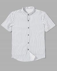 Shein LC61212 Shein Csíkos Rövid Ujjú Ing (43) M