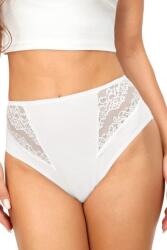 Donna 213 magas derekú csipkés bugyi, fehér, XL