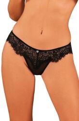 Obsessive Maderris brazil bugyi, fekete, XS/S