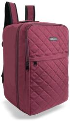  Zellia Hátizsák | Kézipoggyász Hz-104 Bordó - Steppelt - Vízlepergetős - 40 X 25 X 20 Cm (21780547)