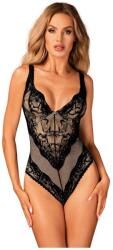 Obsessive Olvidia teddy csipkés body, fekete, M/L