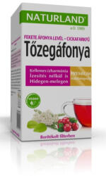 Naturland Prémium Tőzegáfonya-Feketeáfonyalevél-Cickafarkfű teakeverék 20x1, 2 g