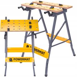 Powermat Műhelyasztal Munkaasztal Állítható Asztallap 560 mm 100KG Hordozható (PM1114)