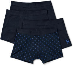 Tchibo - 4 boxeralsó - férfi - méret L/6 - kék/mintás