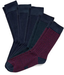 Tchibo - 5 pár férfi zokni - férfi - méret 44-46 - kék/csíkos