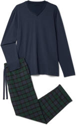 Tchibo - Férfi pizsama flanelnadrággal - férfi - méret M 48/50 - kék/kockás