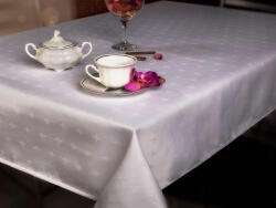  Fehér apró mintás asztalterítő - 140x200 cm