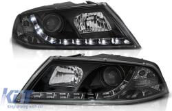 KITT Lightning Xenon Első lámpa Skoda Octavia II (2004-2008) modellekhez, fekete (HLSKOC2D1SB)