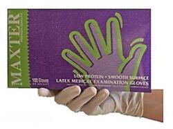 Maxter púderes gumikesztyű, latex, S, 100 db