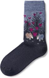 Vlnka Merino birkagyapjú zokni „szerelem sötétkék méret 47-48