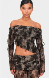 Prettylittlething KC26319 Prettylittlething Aszimmetrikus Mintás Felső (43) S