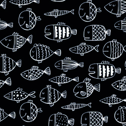 Takoy Prémium pamut NELA fekete halacskák