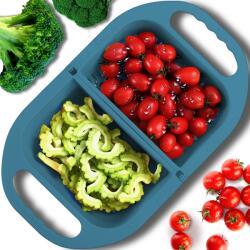 RETOO Összecsukható Konyhai Szűrő Cédrus Mosogató Csepegtető Fogantyúval Erős (KUCHENNY O547)