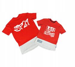 Ubieramyekipy Piros Xs-es Póló Saját Felirattal Személyre Szabás Nyomtatás Pl Márka