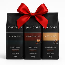 Davidoff Karácsonyi Kávécsomag - 3×500g szemes kávé (Espresso, Espresso 57, Café Crème) (DAV4585)