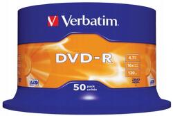 Verbatim Dvd-r lemez Verbatim Azo 4, 7GB sebesség 16x torta 50 db ezüst matt