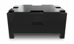KERN & SOHN 2000 kg-os kalibrálósúly, OIML M1 súlyosztály, rakásolható (346-85)