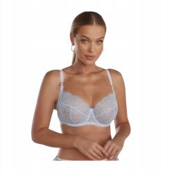 Kinga Melltartó melltartó 85B puha soft esküvőre kék fehér Kinga csipke (SC-1110)