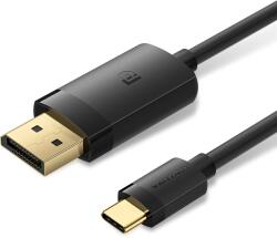 Vention USB-C -> DisplayPort, (4K, fekete), 2m, kábel (CRJBH) - smartbyte