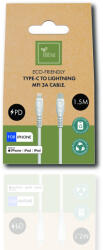 Biond USB-C -> Lightning MFI 1, 5m (Környezetbarát, lebomló anyagokból), kábel (BIO-12-TMF)