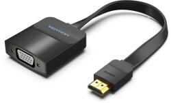 Vention HDMI (lapos) -> VGA, 0, 15m, fekete, konverter (74345) - smartbyte