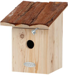  Madárház fakéreg tetővel, széncinegének, 18 x 24 cm (NK112)