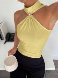 Shein DC35315 Shein Felső Aszimmetrikus Arany Díszítéssel (42) Xs