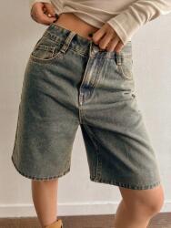 Shein KC45107 Shein Rövid Farmer Rövidnadrág Széles (43) M