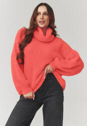 Makadamia Női alpaka pulóver | korall