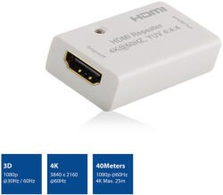 ACT HDMI 2.0 jelismétlő 40m 3D 4K ACT (AC7820)