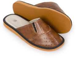  Férfi bőr ortopéd papucs csúszásgátló talppal 43. szám | barna