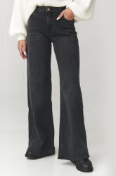 MAKADAMIA Női bő szárú farmer | fekete