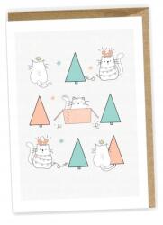 Cardie Karácsonyi Képeslap Macskáknak, Öko Boríték K066 (K066)